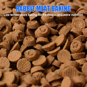 Rabbit Meat Baking Food-Cat food